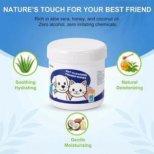 Toallitas de limpieza para mascotas UJoyPlix, 60 unidades, para cuidado dental, manchas de lágrimas y oídos, para perros y gatos - Product Image 3