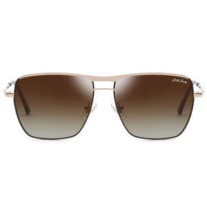 Lunettes de soleil polarisées pour hommes, monture carrée en métal, UV400, 1292 - Product Image 5