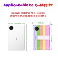 Casing Pelindung MatePad Mini 8.8-inci Model 2025 Cetakan Khusus Anti Benturan Bahan Silikon Lembut Tebal dengan Penyangga 22x13.5cm