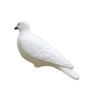 Vendita calda di alta qualità per la caccia al piccione esca di plastica per piccioni esche di plastica di plastica bianco esche per piccioni con palo per l'arredamento del giardino - Product Image 1