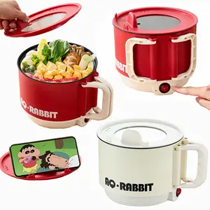 folding handle Small Household Multifunctional All-in-One Pot Mini Electric Cooker Electric Pot for Cooking