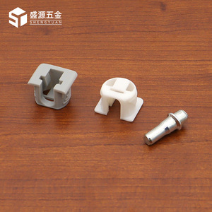 Shengyuan Shelf Support Bracket With Axle Plastic Furniture Hardware For Wardrobe Cabinet Square Shelves 9450 - Product Image 2