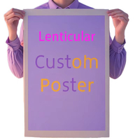 Affiche lenticulaire personnalisée avec animation 3D de personnage de film