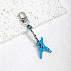 Llavero de guitarra de esmalte colorido de alta calidad, mini colgante, accesorio para bolso - Product Image 4