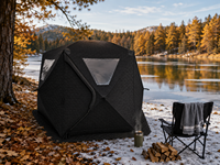 Tente de sauna pliable Warmfire à infrarouge lointain et lumière rouge, en tissu Oxford, pour usage intérieur/extérieur, détoxification personnelle, récupération, vapeur, plage et événements