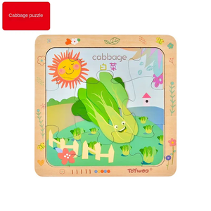 Rompecabezas <span class=keywords><strong>de</strong></span> Madera <span class=keywords><strong>de</strong></span> 9 Piezas para Bebés y Niños Pequeños, Juguetes Educativos Personalizables para Niños y Niñas <span class=keywords><strong>de</strong></span> 1 a 3.5 Años - Product Image 2