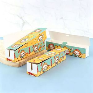 Boîte d'emballage alimentaire jetable écologique en carton ondulé pour corn dog, gaufres et bâtonnets, personnalisable, pour vente en gros - Product Image 2
