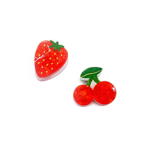 Pinza para el pelo con diseño de fresa y cereza de 5.5 cm, accesorios para el cabello para mujeres y niñas - Product Image 2