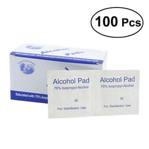 Salviette Disinfettanti Monouso con Alcol 75% Etanolo, 100 Pezzi, per Pulizia Medica e Disinfezione Domestica ed Esterna - Product Image 3
