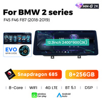 MEKEDE-Reproductor multimedia con Android 13, dispositivo de radio para coche, Snapdragon 685, 2K, 2400x900, DSP, 4G LTE, compatible con BMW 2 Series F45 F46 F87 2013-2019