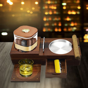 Cendrier à cigares en bois de luxe Ensemble d'accessoires à cigares personnalisés durables de luxe Coffrets cadeaux - Product Image 3