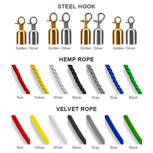 נירוסטה מתכת נירוסטה קווי המתנה קווי תורים קובעי תנועה מוט מוט פוסט מעמד חבלים חוטי - Product Image 5