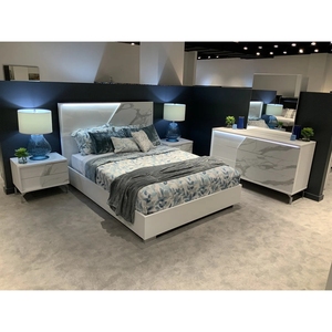 NOVA Design in marmo bianco testiera lucida pittura <span class=keywords><strong>letto</strong></span> <span class=keywords><strong>con</strong></span> stile minimalista stile moderno <span class=keywords><strong>camera</strong></span> <span class=keywords><strong>da</strong></span> <span class=keywords><strong>letto</strong></span> set mobili - Product Image 4