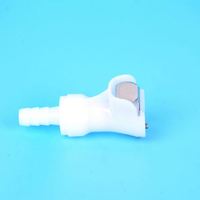 Raccord rapide pour tuyau en plastique 1/4 "5/16" 3/8 "Tuyau Barb Valved In-Line Shut off Female Quick Disconnect Coupling Connector