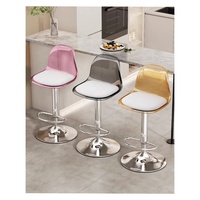 Chaises de comptoir pour cuisine, tabourets de bar, meubles, chaises pivotantes réglables en hauteur pour restaurant et bar, transparentes