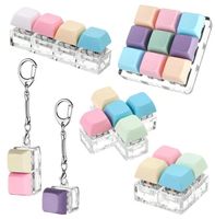 Porte-clés clavier de jeu personnalisé à interrupteur mécanique, fidget clicker, vente en gros, cadeau promotionnel pour joueurs