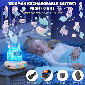 Proiettore Portatile con Batteria Ricaricabile, Luce Notturna per Bambini, Simpatico Proiettore a Forma di <span class=keywords><strong>Cervo</strong></span> per Cameretta - Product Image 4