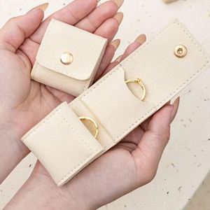 Mini Travel Jewelry Organizer Pouch Waterproof Durable Foldable <b>Earring</b> and Ring Storage Bag for Women Stylish and Fashionable - Product Image 1