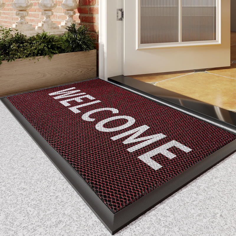 พรมเช็ดเท้า Elastic King - สีแดงสำหรับบ้าน