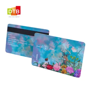 OEM印刷信用卡尺寸PVC散装空白磁条RFID钥匙卡