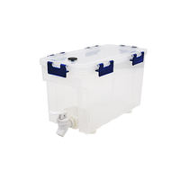 Distributeur d'eau froide portable personnalisé de 1,5 gallon pour table, camping, maison, fête, avec robinet à jus en plastique