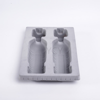 Plateaux et bols en plastique personnalisés pour emballage cosmétique, en PVC/PS écologique, thermoformés sous vide et floqués