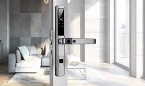 Serrure intelligente Ttlock Tuya avec empreinte digitale numérique, carte NFC, étiquette, clé, pour <span class=keywords><strong>porte</strong></span> en bois, alliage de zinc - Product Image 2