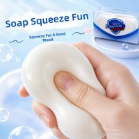 Balle en caoutchouc souple de simulation à faire soi-même, jouet anti-stress à rebond lent, gadget stabilisateur d'humeur, non toxique, emballage cadeau pour