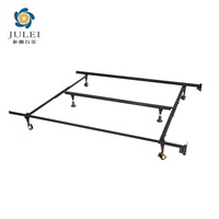 Cadre de lit en acier et contreplaqué sur mesure, base de support robuste pour mobilier d'hôtel, vente en gros