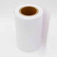 Étiquettes en papier synthétique 100 µm avec adhésif thermofusible et doublure en glassine blanche pour autocollants promotionnels de produits ménagers, de soins personnels, alimentaires et de boissons