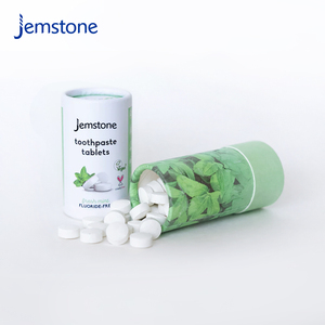 Emballage en tube de papier kraft pour capsules de lavage, bonbons, pilules, en matériaux recyclables, contenant cylindrique en carton - Product Image 1