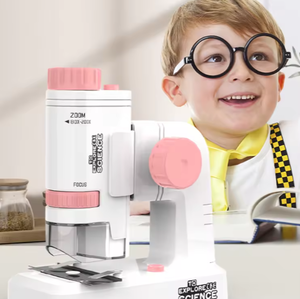 미니 포켓 현미경 키트 80-<span class=keywords><strong>200x</strong></span> 학생 휴대용 현미경 LED 조명 스탠드 어린이 현미경 - Product Image 4