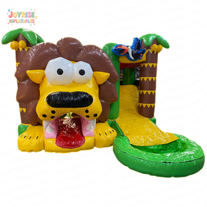 JOYRISE - Tobogán Acuático Inflable <span class=keywords><strong>de</strong></span> PVC <span class=keywords><strong>con</strong></span> Diseño <span class=keywords><strong>de</strong></span> León <span class=keywords><strong>de</strong></span> la Jungla, Piscina, Brincolín Comercial <span class=keywords><strong>con</strong></span> Capacidad para 500 kg y 3 Años <span class=keywords><strong>de</strong></span> Garantía para Niños - Product Image 3