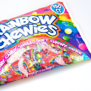 フリーズドライビーガンチューイングガムバルクレインボーフルーツフレーバーエキゾチックパフキャンディーハラールチューキャンディーバッグ - Product Image 5