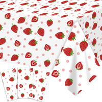 Nappe de fête d'été YOT citron pastèque fraise pamplemousse PE décoration de fête nappe fournitures de fête
