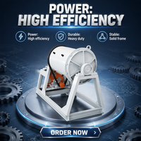 Broyeur à billes industriel pour poudres/produits chimiques, moteur électrique 380V, roulement haute efficacité, machine de broyage à billes pour résine