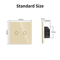 Interrupteur intelligent WiFi Bingoelec 220V Tuya Smart Life pour maison intelligente résidentielle moderne, interrupteur tactile sans fil pour éclairage