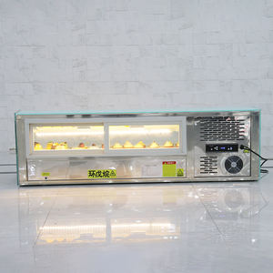 Réfrigérateur <span class=keywords><strong>de</strong></span> comptoir durable, vitrine en verre incurvé, table <span class=keywords><strong>de</strong></span> présentation, refroidisseur à sushis pour <span class=keywords><strong>bar</strong></span> à sushis, hôtel, banquet - Product Image 6