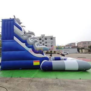 Tobogán acuático inflable comercial para niños con piscina, parque acuático inflable con forma de pulpo. - Product Image 4
