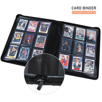 Carpeta Personalizada Negra de 9 Bolsillos de Cuero PU de 396x340mm con Encuadernación Térmica Premium para Tarjetas Coleccionables Unicorn Game Plus TLB-003
