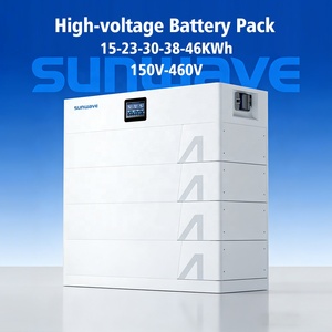 Système de stockage d'énergie haute tension empilable Sunwave 15KWh 23KWh 30KWh <span class=keywords><strong>38KWh</strong></span> 46KWh pour les maisons - Product Image 1