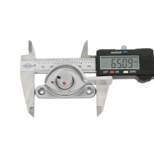 Angle rotatif 90 Serrure en croissant de fenêtre coulissante en aluminium anodisé argenté en alliage de zinc à 180 degrés - Product Image 3