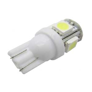 Autodragons 5050 SMD 5-Piece White LED T10 Interior Light for Car <b>Door</b> & <b>Mirror</b> 12V - Product Image 1