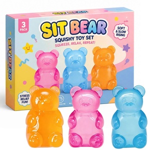 Juguete Blandito de Animales Needoh, Paquete de 4, Blandito de Animales de Cristal de Ascenso Lento, Juguete Antiestrés Relleno de Purpurina para Niños - Product Image 1