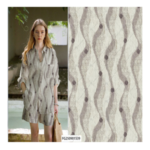 Wf Miễn Phí Mẫu Tùy Chỉnh In Dệt Hữu Cơ Thân Thiện Với Môi Thoáng Khí 100% Linen Vải Trọng Lượng Nhẹ Nhanh Chóng Khô Cho Cô Gái Chàng Trai - Product Image 1