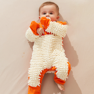 Nouvelles vadrouilles pour garçons et filles bébé coton rampant costume bébé onesie printemps été Europe et Amérique costume de vadrouille anti-sale - Product Image 5