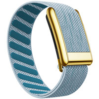 Win-Win Whoop 5.0 Band MG SuperKnit Luxe Strap Bracelet de montre de luxe de remplacement en or poli et argent 5.0