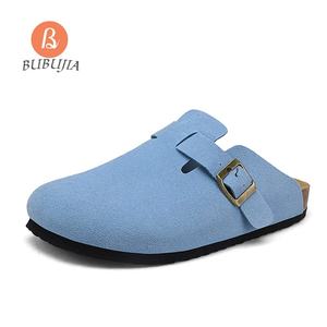 Vente en gros de haute qualité unisexe antidérapant en cuir véritable liège mule femmes soutien de la voûte plantaire sabots en cuir Birkenstocks - Product Image 2
