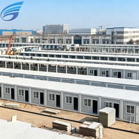 Maison modulaire de secours d'urgence à haute efficacité, dortoir extérieur, structure en acier, bâtiment préfabriqué
