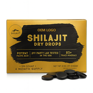 Oem/odm 100% Original Himalayan Shilajit Dry Drops Pure Natural Shilajit 60 Tablets For Energy Strength & Potency - Product Image 1